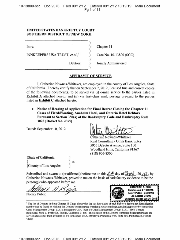 Etal., Commission 1980246 Notary Public California Los Angeles