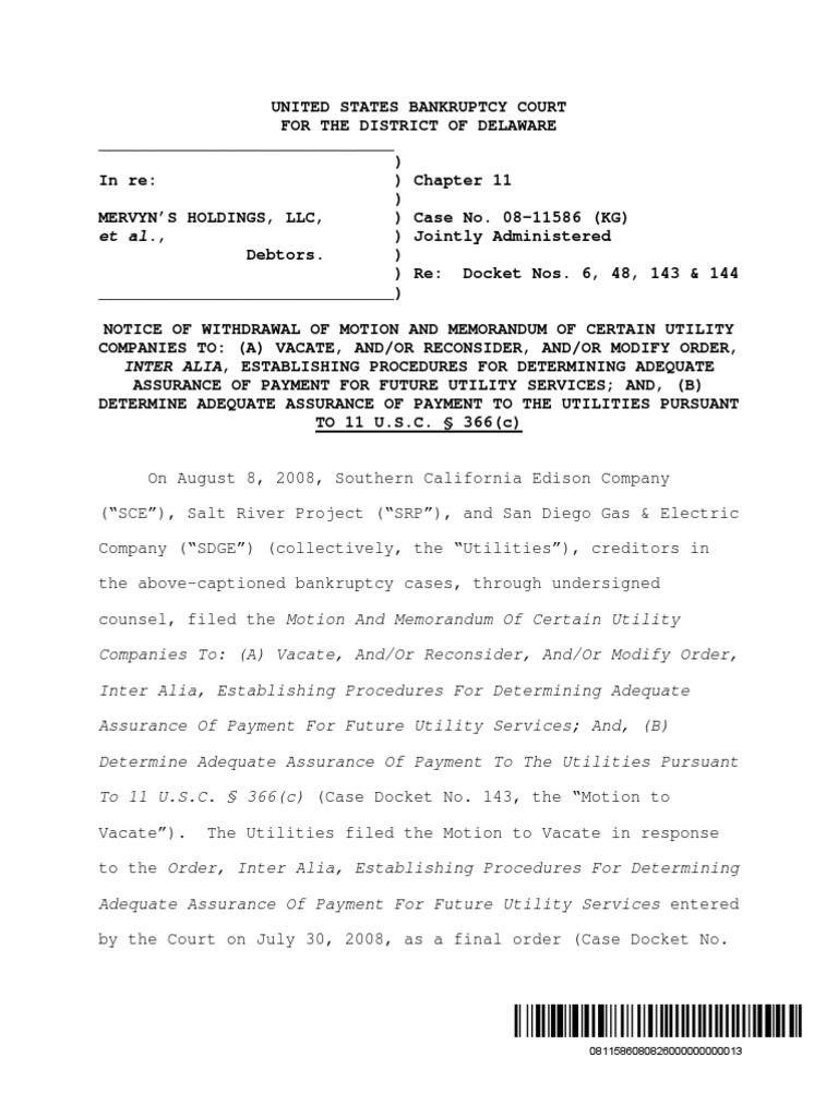 Et Al. | PDF | Chapter 11 | Bankruptcy