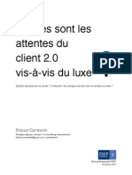 Quelles Sont Les Attentes Du Client 2.0 Vis-À-Vis Du Luxe ?