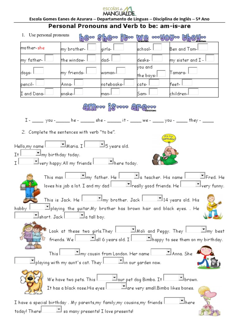English Exercises | PDF | Language Arts & Discipline | Foreign Language ...
