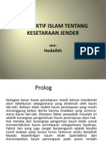 Power Point-Perspektif Islam Tentang Kesetaraan Jender