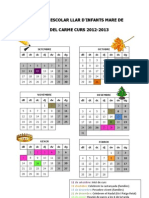 Calendari Escolar 2012-13
