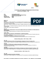 Programação Do - Encontro Das Cidades Das Regiões Fronteiriças - RS