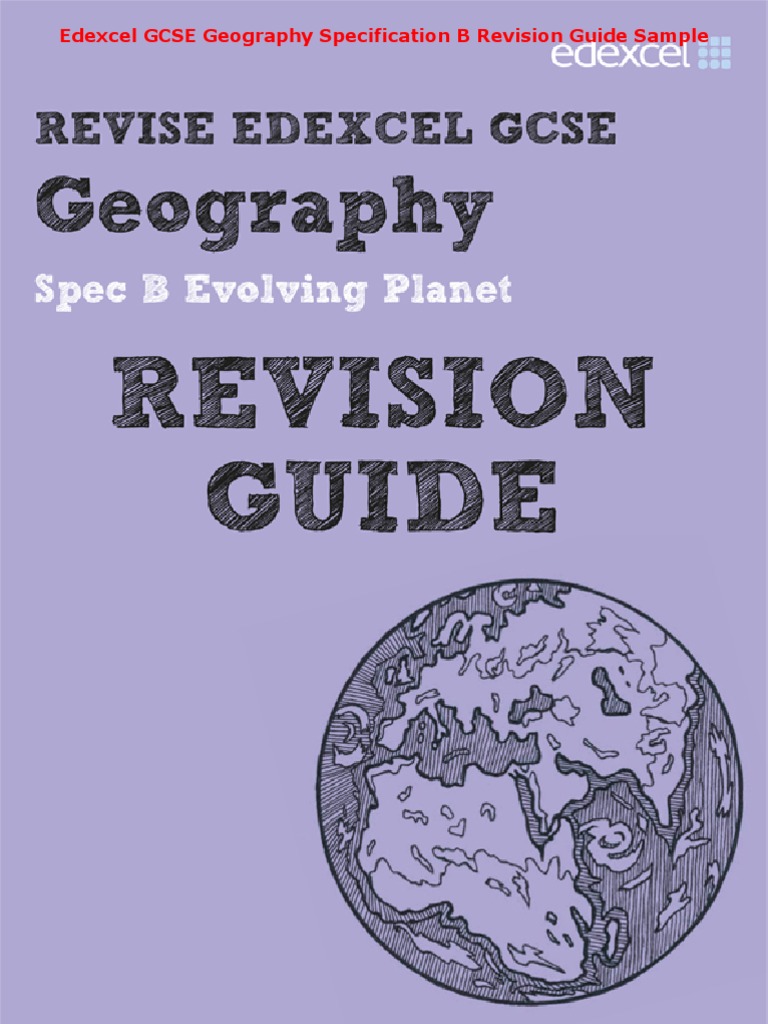 Edexcel GCSE Geography Specification B Revision Guide & Workbook Sample