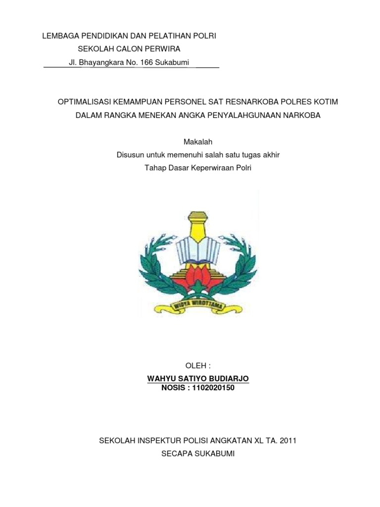  MAKALAH NARKOBA  WAHYU