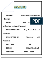 How To Write An Effective System Proposal