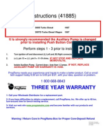 Instructions (41885) : Three Year Warranty