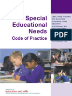 SEN Code of Practice 2001