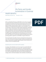Ensuring Benefits Parity and Gender Identity Nondiscrimination in Essential Health Benefits