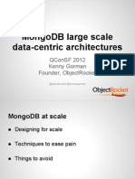 MongoDB Large-Scale Data Centric Architectures