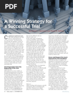 A Winning Strategy for a Successful Trial