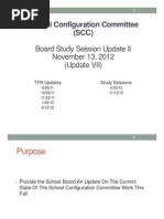 School Configuration Board Study Session 1113 UPDATED