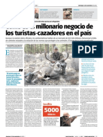 Cómo Es El Millonario Negocio de Los Turistas-Cazadores en El País