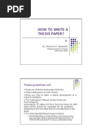 How To Write A Thesis Paper?: These Guidelines Will