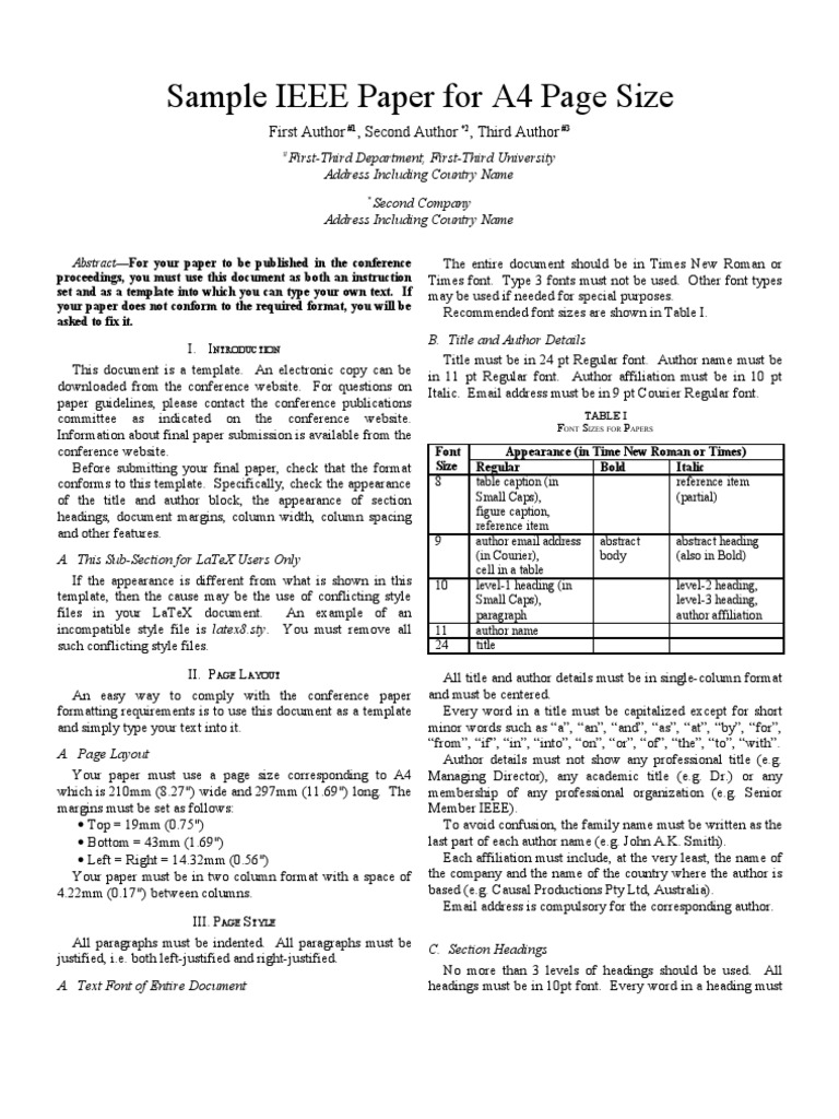 research paper format for ieee