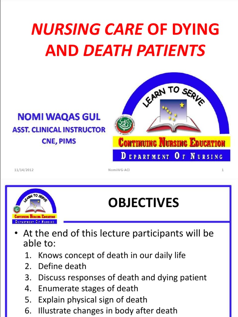Nursing Care of Death and Dying Patients | PDF | Palliative Care ...