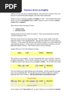 Sentence Stress in English