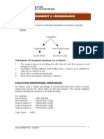 Assignment 2: Reinsurance: The Features of Facultative Contracts Are As Follows