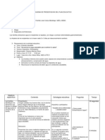 Esquema de Presentacion Del Plan Educativo