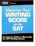 Maximize Your Writing Score