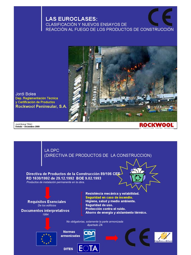Clasificación Euroclases en Construcción | PDF | Aluminio | Energía y ...