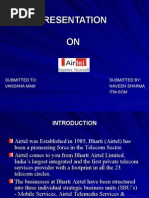 Download Presentation on airtel by naveen_gwl SN11333793 doc pdf