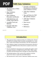 September 2000 PAMS Data Analysis Workbook: Data Validation 1