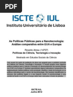 As Políticas Públicas para a Nanotecnologia