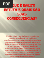 EFEITO ESTUFA- 1º