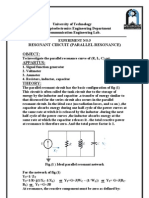 Resonant Circuit (Parallel Resonance)