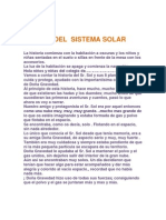 Cuento Del Sistema Solar