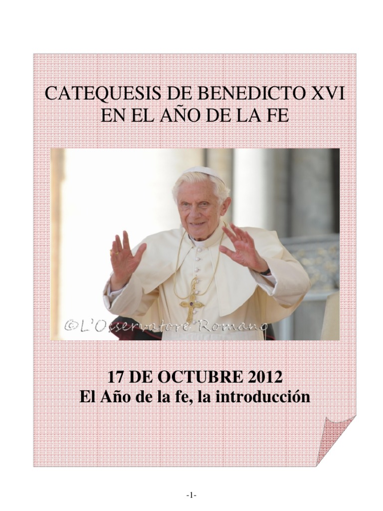 01. Catequesis de Benedicto XVI en el Año de la Fe. 17 Octubre 2012.pdf ...