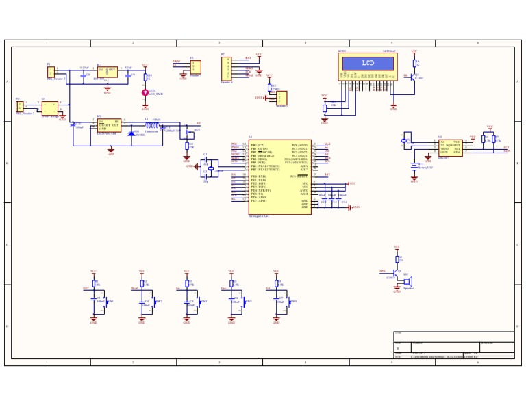 ATmega8 Circuit Design Overview | PDF