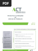 Alterações Código do Trabalho_2012