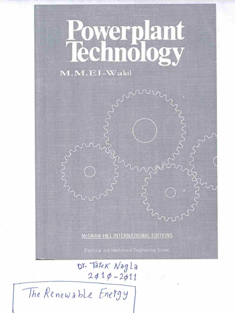 Powerplant Technology M M El Wakil Dr Tarek Nagla
