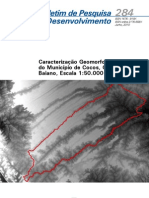Caracterização Geomorfológica do Município de Cocos, Oeste Baiano, Escala 1-50.000