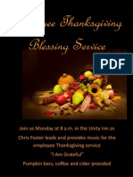 Unity Employee Thanksgiving Blessing Service