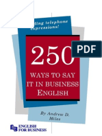 250 Ways to Say It in Business English