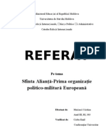 Sfanta Alianta - Prima Organizatie Politico-Militara Europeana