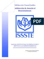 Manual Institucional de Presaciones y Servicios Del ISSSTE