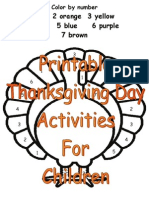 Printable Thanksgiving Day Activities for Children