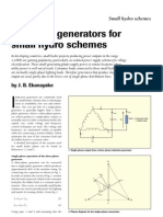 Induction Generators for SMALL HYDRO SCHEMES