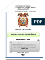 Administracion Estrategica - Primera Fase de La Planeacion Estrategica