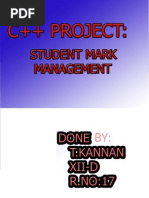 C++ Student Report Card System Project