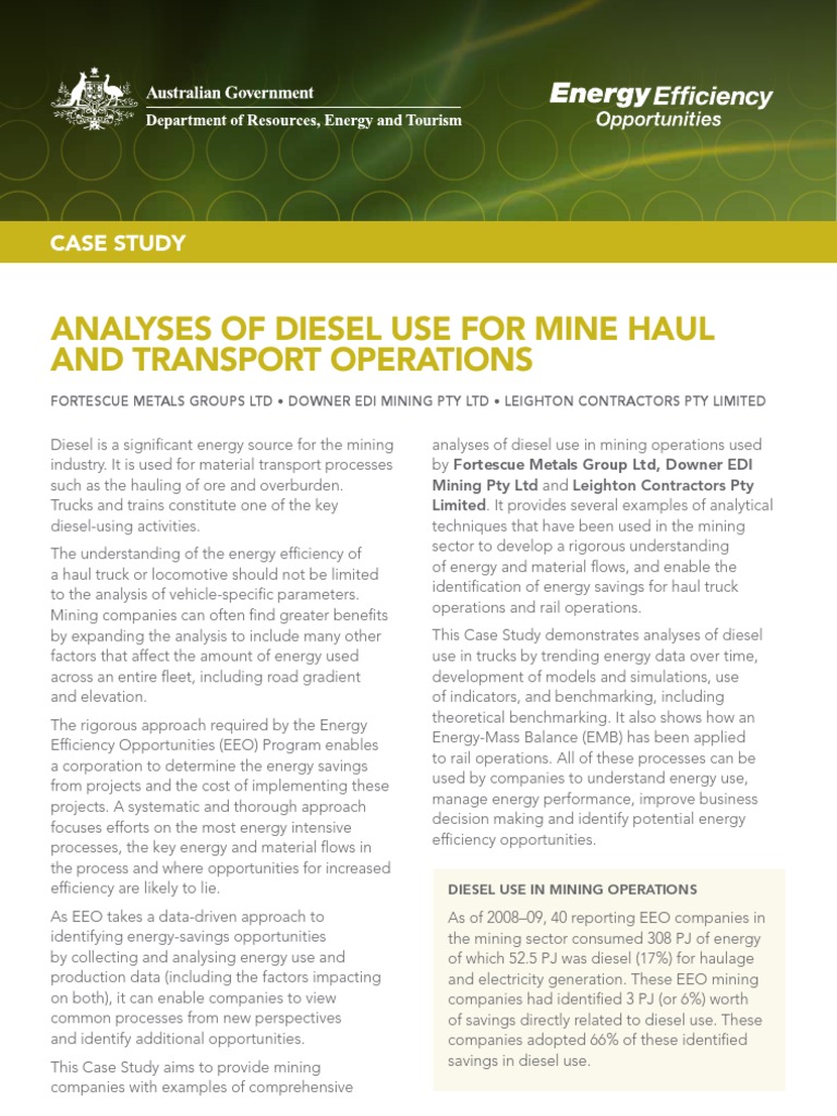 Analysis of Diesel Use | PDF | Efficient Energy Use | Truck
