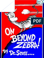 Dr. Seuss - On Beyond Zebra!