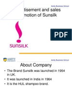 Advertisement and Sales Promotion of Sunsilk