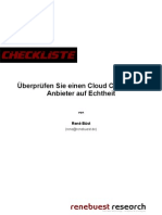 Checkliste: Überprüfen Sie Einen Cloud Computing Anbieter Auf Echtheit