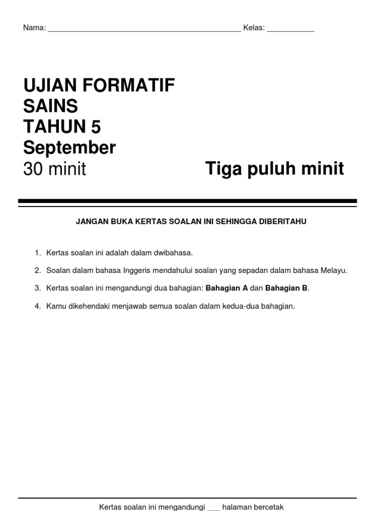 Ujian Formatif Asid Dan Alkali Pdf