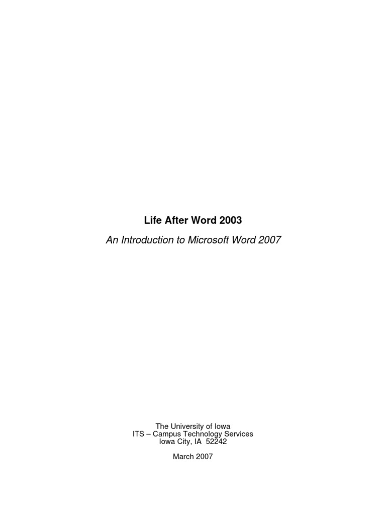 Materi Ms Word 2007 | Microsoft Word | Microsoft Office